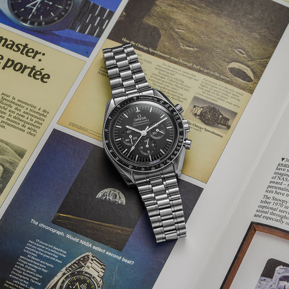 Speedmaster Moonwatch Professional Hesalite 42mm - Black on Bracelet OMEGA