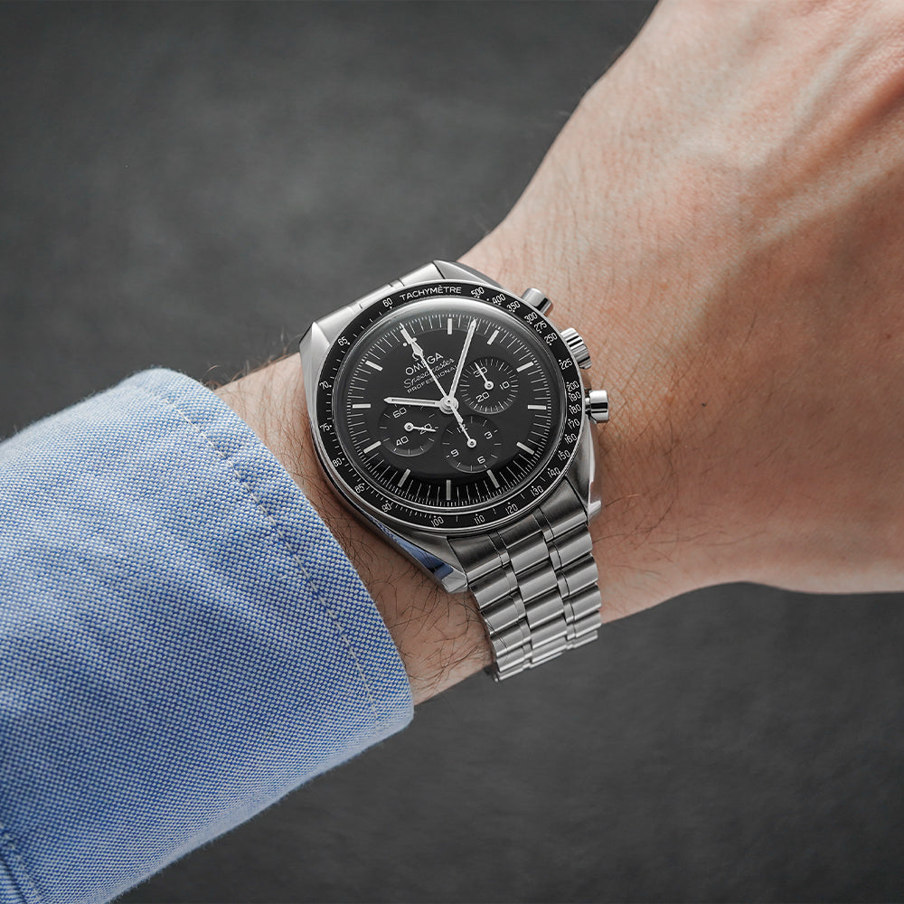 Speedmaster Moonwatch Professional Hesalite 42mm - Black on Bracelet OMEGA