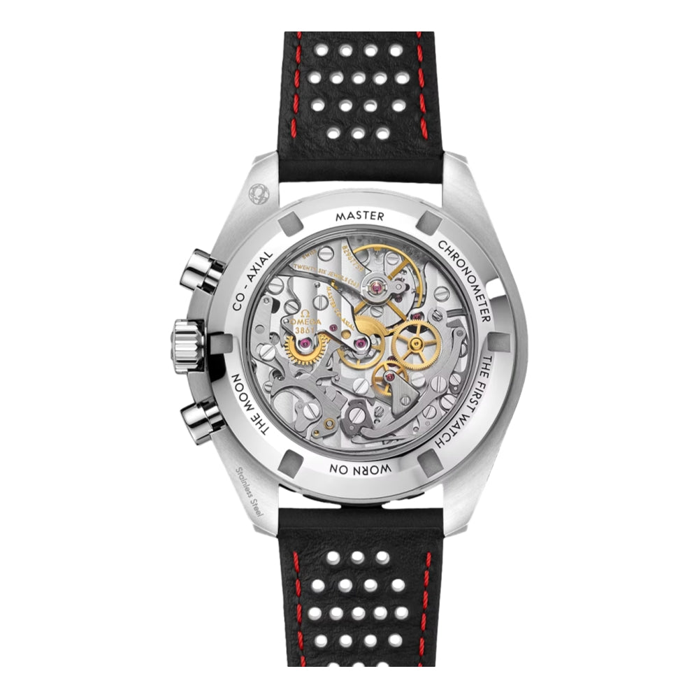 Speedmaster Moonwatch Professional Chronograph Sapphire 42mm - White on Leather Strap OMEGA